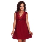 Сорочка женская «Лисия», цвет тёмно-бордовый, размер 54 - Фото 3