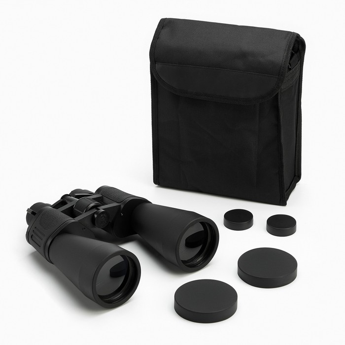 Бинокль «Турист» Мастер К, 10-30×60, регулируемый зум, с чехлом, чёрный, линзы рубин - Фото 1