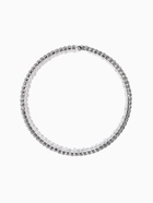 Браслет «Жемчуг» мелкий со стразами, d=5.5, белый в серебре - Фото 4