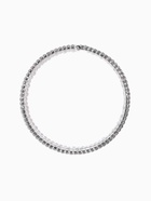 Браслет пружинка со стразами «Жемчуг», d=5.5, белый в серебре - Фото 5