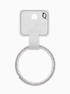 Браслет пружинка со стразами «Жемчуг», d=5.5, белый в серебре - Фото 6