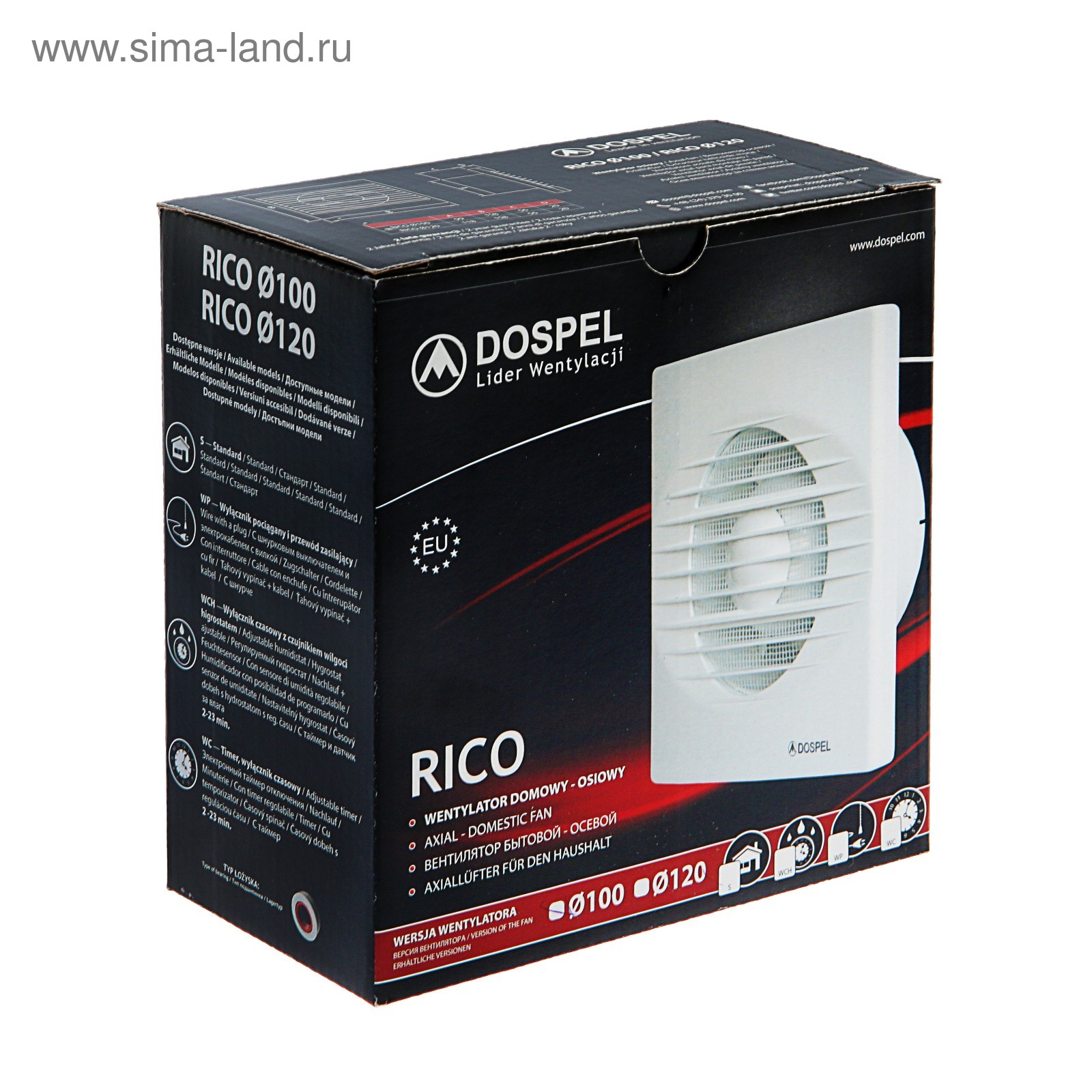 Dospel вентилятор как снять
