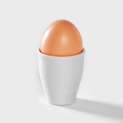 Подставка для яйца, рюмка Добрушский завод «Бельё», 50 мл, фарфор, белая