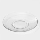 Блюдце «Гламур», d=13.2 см, стекло, прозрачное - Фото 2