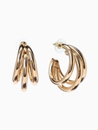 Серьги кольца тройные QF «Тринити», d=2 см, цвет золото - Фото 1