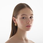 Серьги кольца тройные QF «Тринити», d=2 см, цвет золото - Фото 2