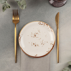 Тарелка фарфоровая пирожковая «Элиганс», d=15 см, цвет белый - Фото 1
