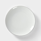 Тарелка фарфоровая «Палитра», d=24 см, белая - фото 318275059