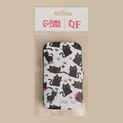 Набор маникюрный «Мур-мяу», 7 предметов, в футляре, чёрный, белый - Фото 4