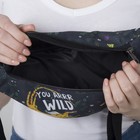 Сумка поясная Wild 32х8х15 см, отдел на молнии, цвет чёрный - фото 21016648