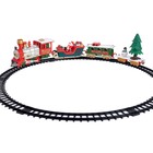 Уценка Железная дорога «Новогодний поезд», световые и звуковые эффекты, 22 детали, 3+ - Фото 3