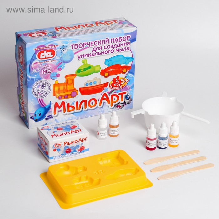 Творческий набор для создания мыла "Транспорт" - Фото 1