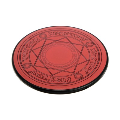 Беспроводное зарядное устройство LuazON LCC-89, 2 А, с подсветкой, чёрное