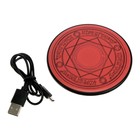 Беспроводное зарядное устройство LuazON LCC-89, 2 А, с подсветкой, чёрное - Фото 6