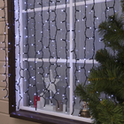 УЦЕНКА ЗАНАВЕС уличная, УМС, Ш:2 м, В:1.5 м, Н.Т. Каучук, 3W LED(IP65-M)-360-220V, БЕЛЫЙ - фото 14711122