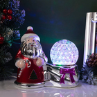 УЦЕНКА Световая фигура «Дед Мороз и шар», 3 LED, 220 В - Фото 1