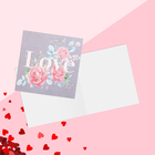 Мини-открытка Love, 7 х 7 см - фото 8926013