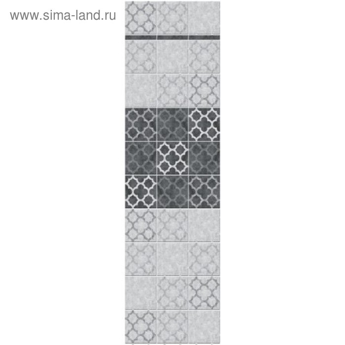 Стеновая панель ПВХ «Акватон. Новита Аврора», добор, 2700×250 мм, цвет серый - Фото 1