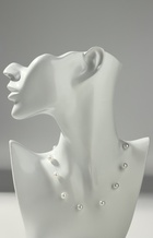 Бусы на леске «Жемчуг» шар №8, цвет молочный в серебре, 30 см - Фото 9