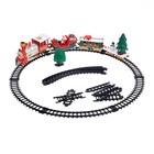 Железная дорога «Новогодний поезд», свет и музыка, в пакете - фото 5832495