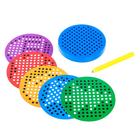 Планшет обучающий «Магнитное рисование», 120 отверстий, в пакете МИКС - фото 24281949