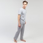 Костюм мужской (футболка, брюки) «Эрик», цвет серый, размер 48 - Фото 3
