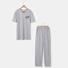 Костюм мужской (футболка, брюки) «Эрик», цвет серый, размер 48 - Фото 7