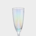 Бокал из стекла для шампанского Magistro «Жемчуг», 270 мл, цвет перламутровый - фото 4480083
