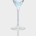 Бокал стеклянный для вина Magistro «Жемчуг», 400 мл, цвет перламутровый - Фото 3
