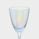 Бокал стеклянный для вина Magistro «Жемчуг», 400 мл, цвет перламутровый - Фото 4