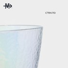 Бокал для вина Magistro «Жемчуг», 400 мл, 9.5×23 см, стекло, перламутровый - Фото 2