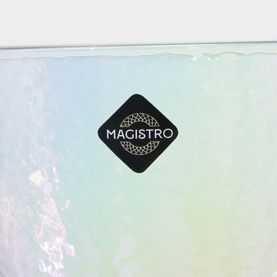 Бокал для вина Magistro «Жемчуг», 400 мл, 9.5×23 см, стекло, перламутровый