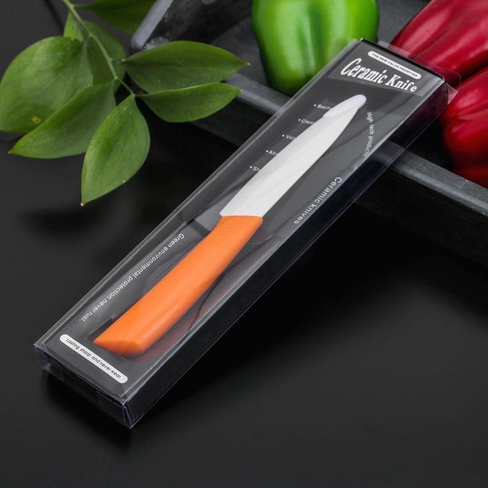 Нож кухонный керамический «Симпл», лезвие 10,5 см, цвет МИКС - фото 1908226749