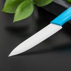 Нож кухонный керамический «Симпл», лезвие 12,5 см, ручка soft touch, цвет МИКС - Фото 5