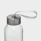 Бутылка для воды стеклянная в чехле «Единорожек», 300 мл, h=16,5 см - Фото 4