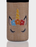 Бутылка для воды стеклянная в чехле «Единорожек», 300 мл, h=16.5 см - Фото 5