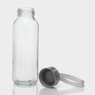 Бутылка для воды стеклянная в чехле «Единорожек», 300 мл, h=16,5 см - фото 4295221