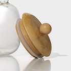 Чайник стеклянный заварочный с бамбуковой крышкой и металлическим фильтром «Эко. Бабл», 800 мл, 18×13,5×12,5 см - Фото 3