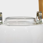 Чайник стеклянный заварочный с бамбуковой крышкой и металлическим фильтром «Эко. Бабл», 800 мл, 18×13,5×12,5 см - Фото 4