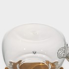 Чайник стеклянный заварочный с бамбуковой крышкой и металлическим фильтром «Эко. Бабл», 800 мл, 18×13,5×12,5 см - фото 4295249