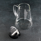 Кувшин для воды «Коктейльный», 1.3 л, 13.5×16.5 см, стекло, прозрачный - Фото 2