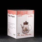 Чайник стеклянный заварочный с бамбуковой крышкой и металлическим фильтром «Эко. Восток», 1,2 л, 20×12,5×17 см - Фото 4