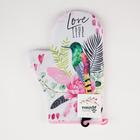 Варежка-прихватка «Love your live» 20×28 см,35% хлопок,65% п/э, ватин 250 г/м² - Фото 4