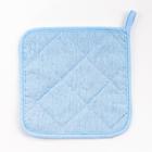 Прихватка Доляна "Кролик в цветах" 17х17 см, 35% хл, 65% пэ, ватин 250 г/м2 - фото 24310659