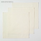 Салфетки махровые «Этель» Happy family, 3 шт., 30×30 см, хлопок 100%, белые - фото 65312354