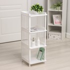 Этажерка напольная «Лайт», 4-х секционная, белая - Фото 2