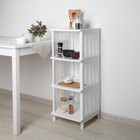 Этажерка напольная «Лайт», 4-х секционная, белая - Фото 3