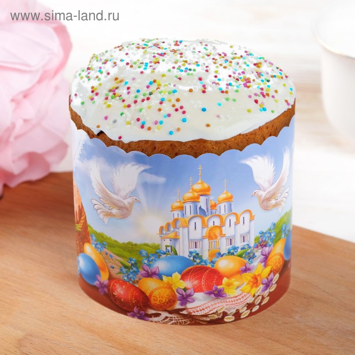Ободок для кулича «Пасхальная композиция», 32.2 × 9 см - Фото 1