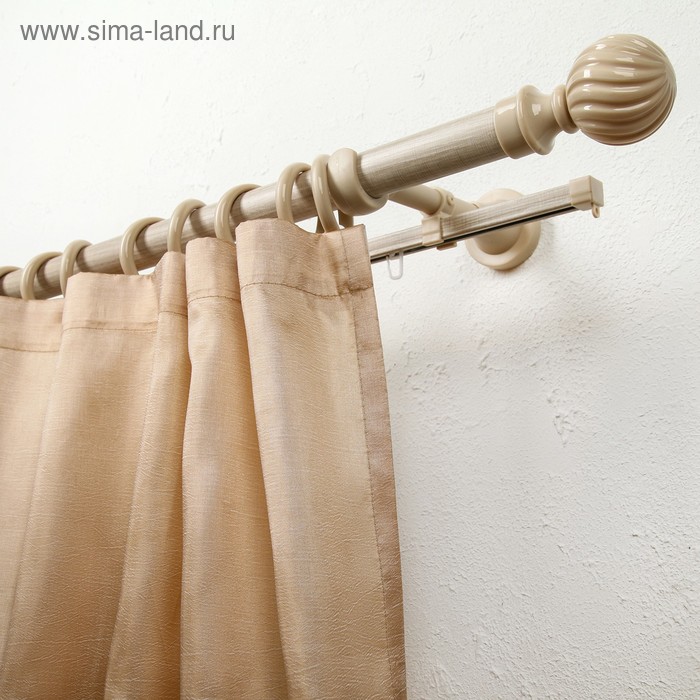 Карниз с U-шиной «ЭРА-28», 400 см, d28 мм, цвет дуб калифорнийский - Фото 1