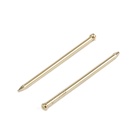 Гвозди СТРОЙБАТ, финишные, ГОСТ 7811-7035, латунированные, 1.4×30 мм, 50 шт. - Фото 1